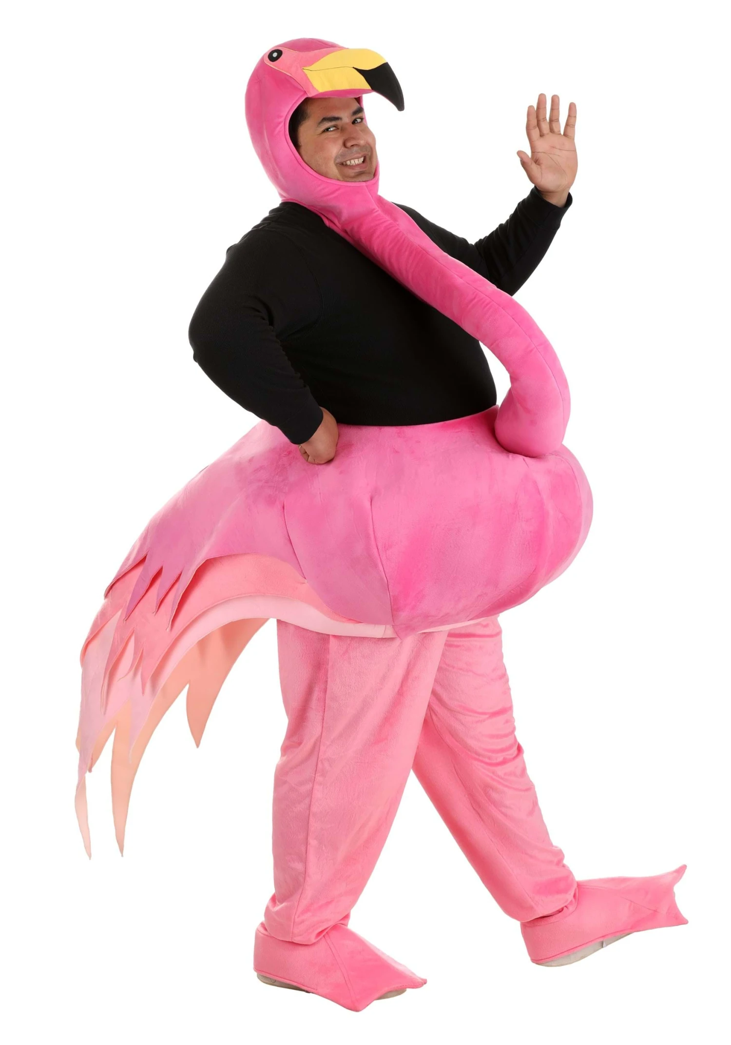 Plus Size Graceful Flamingo Costume For Adults 3 Plus Size Graceful Flamingo Costume For Adults