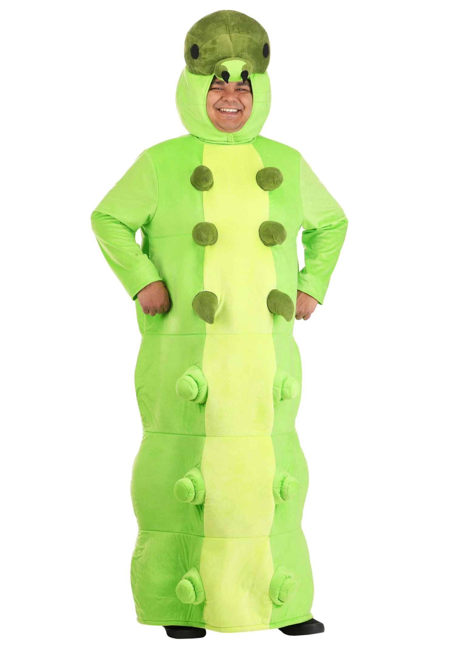 Plus Size Green Caterpillar Costume For Adults 3 Plus Size Green Caterpillar Costume For Adults