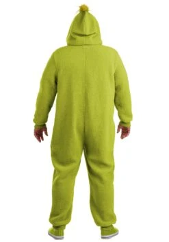 Plus Size Grinch Costume Onesie For Adults -Halloween Costumes plus size grinch costume onesie for adults alt 1
