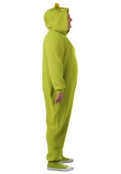 Plus Size Grinch Costume Onesie For Adults -Halloween Costumes plus size grinch costume onesie for adults alt 3