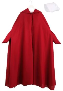 Plus Size Handmaid's Tale Costume For Women -Halloween Costumes plus size handmaids tale womens costume alt 6