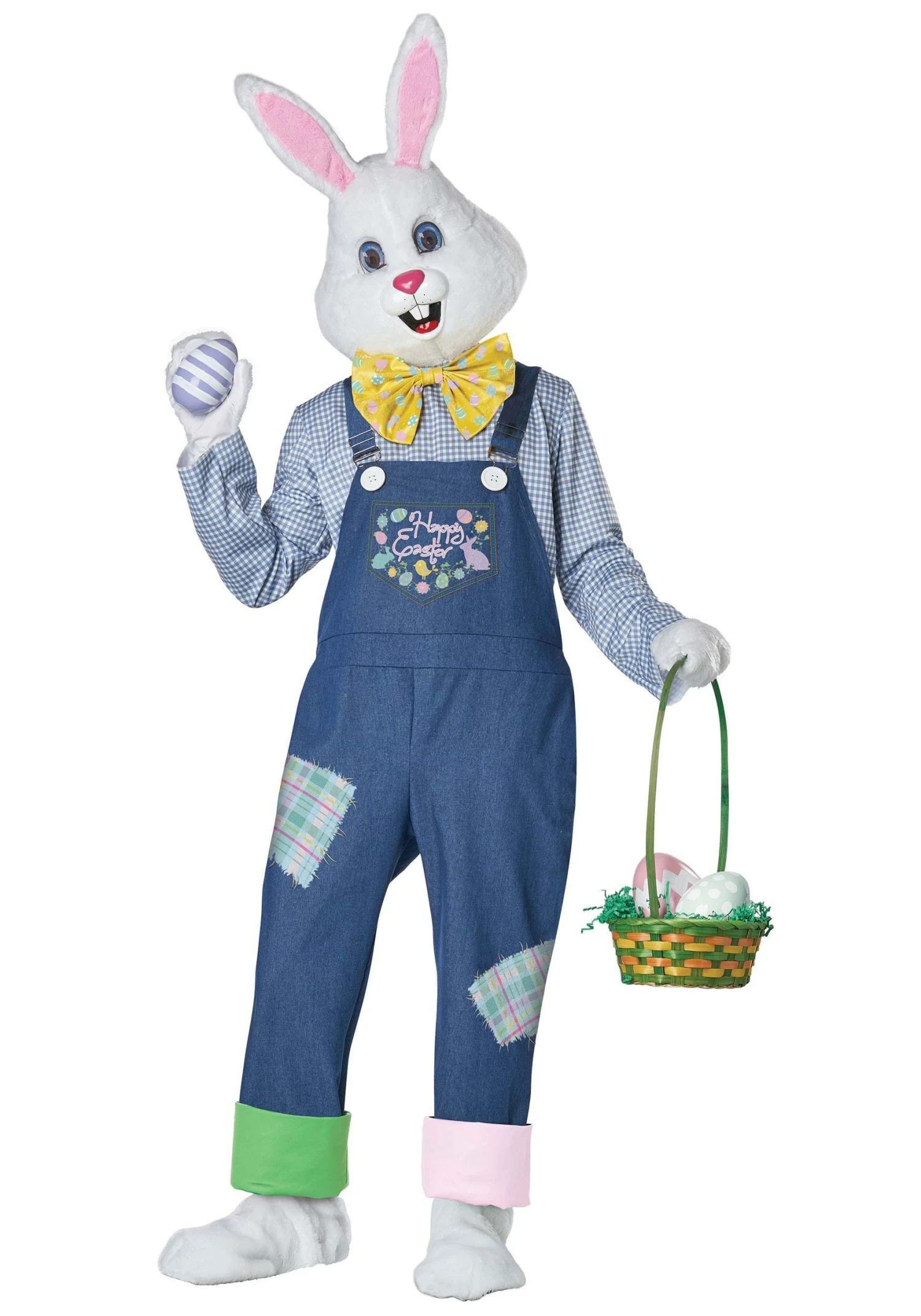 Plus Size Happy Easter Bunny Adult Costume 3 Plus Size Happy Easter Bunny Adult Costume