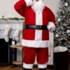 Plus Size Holiday Santa Claus Costume For Men