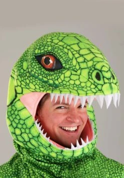 Plus Size Green Iguana Costume For Adults -Halloween Costumes plus size iguana costume alt 2