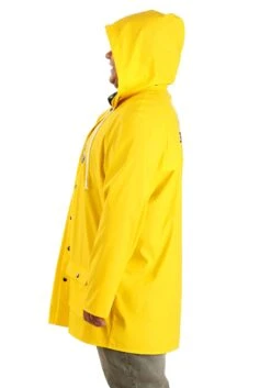 Adult Plus Size Jurassic Park Yellow Raincoat Costume -Halloween Costumes plus size jurassic park yellow raincoat costume alt 2