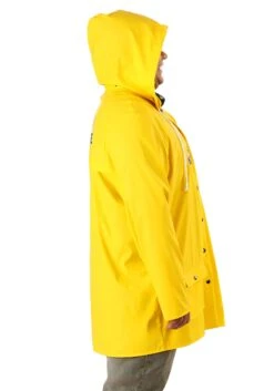 Adult Plus Size Jurassic Park Yellow Raincoat Costume -Halloween Costumes plus size jurassic park yellow raincoat costume alt 3