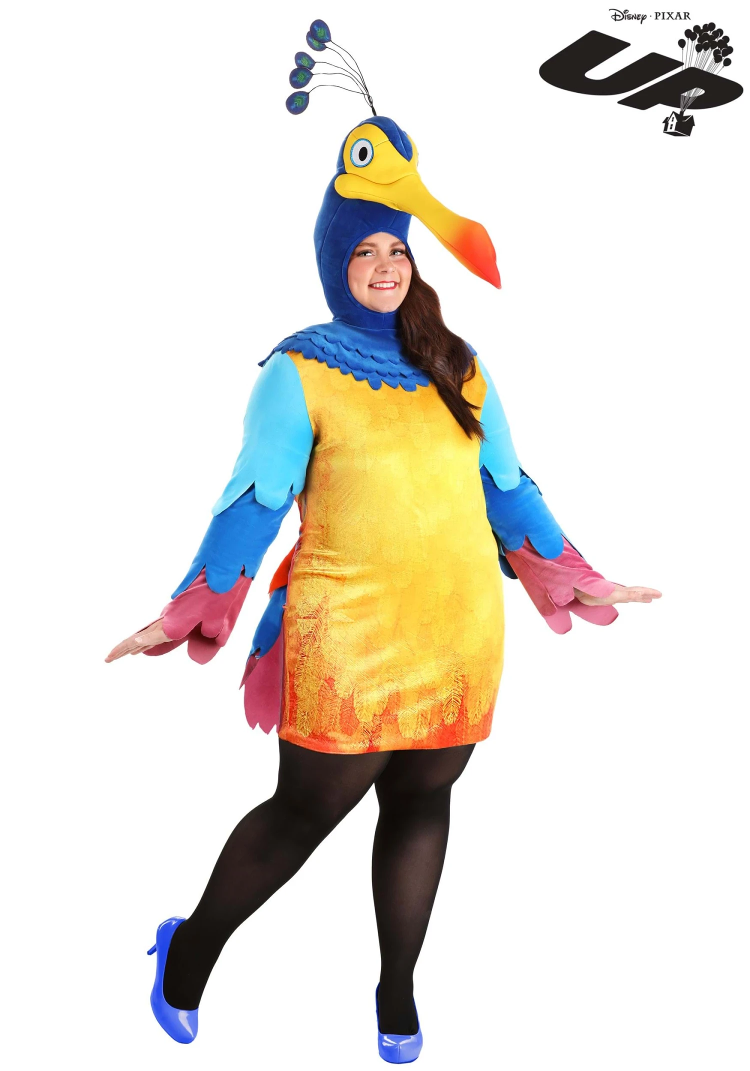 Women's Plus Size Disney And Pixar Up Kevin Costume Dress 3 Women's Plus Size Disney And Pixar Up Kevin Costume Dress