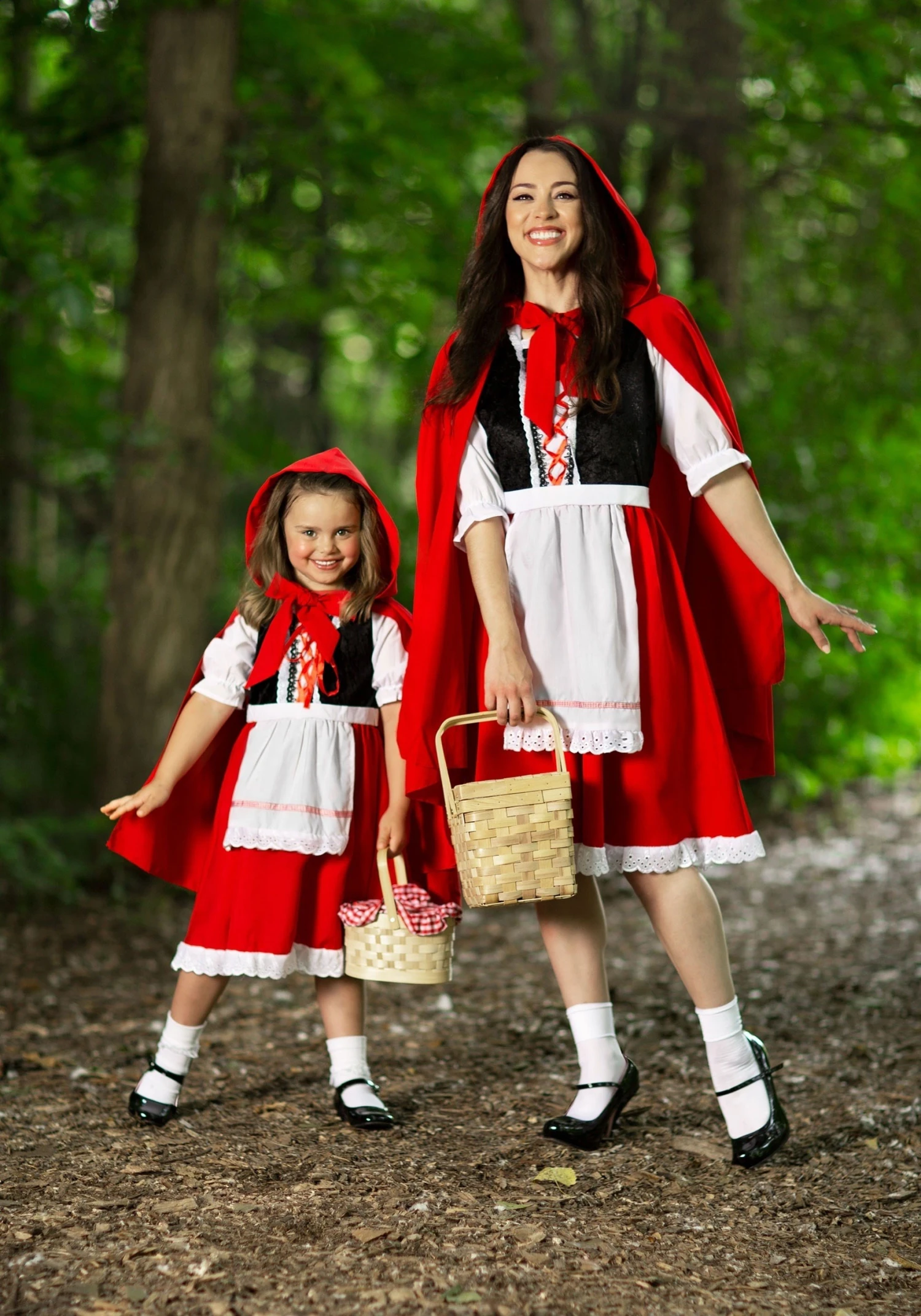 Women's Plus Size Little Red Riding Hood Costume Dress 4 Women's Plus Size Little Red Riding Hood Costume Dress - Image 2