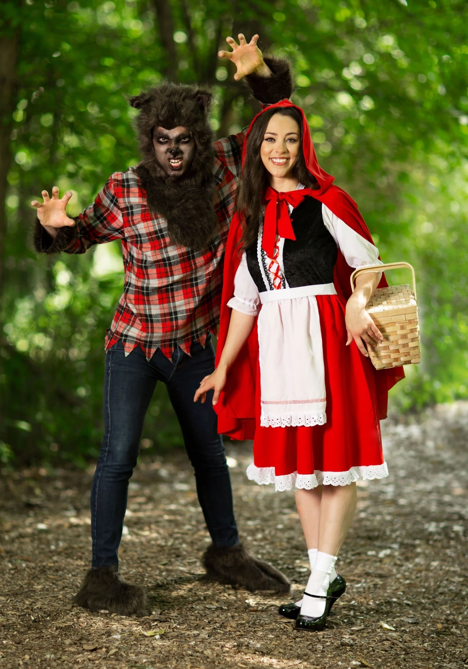Women's Plus Size Little Red Riding Hood Costume Dress 5 Women's Plus Size Little Red Riding Hood Costume Dress - Image 3