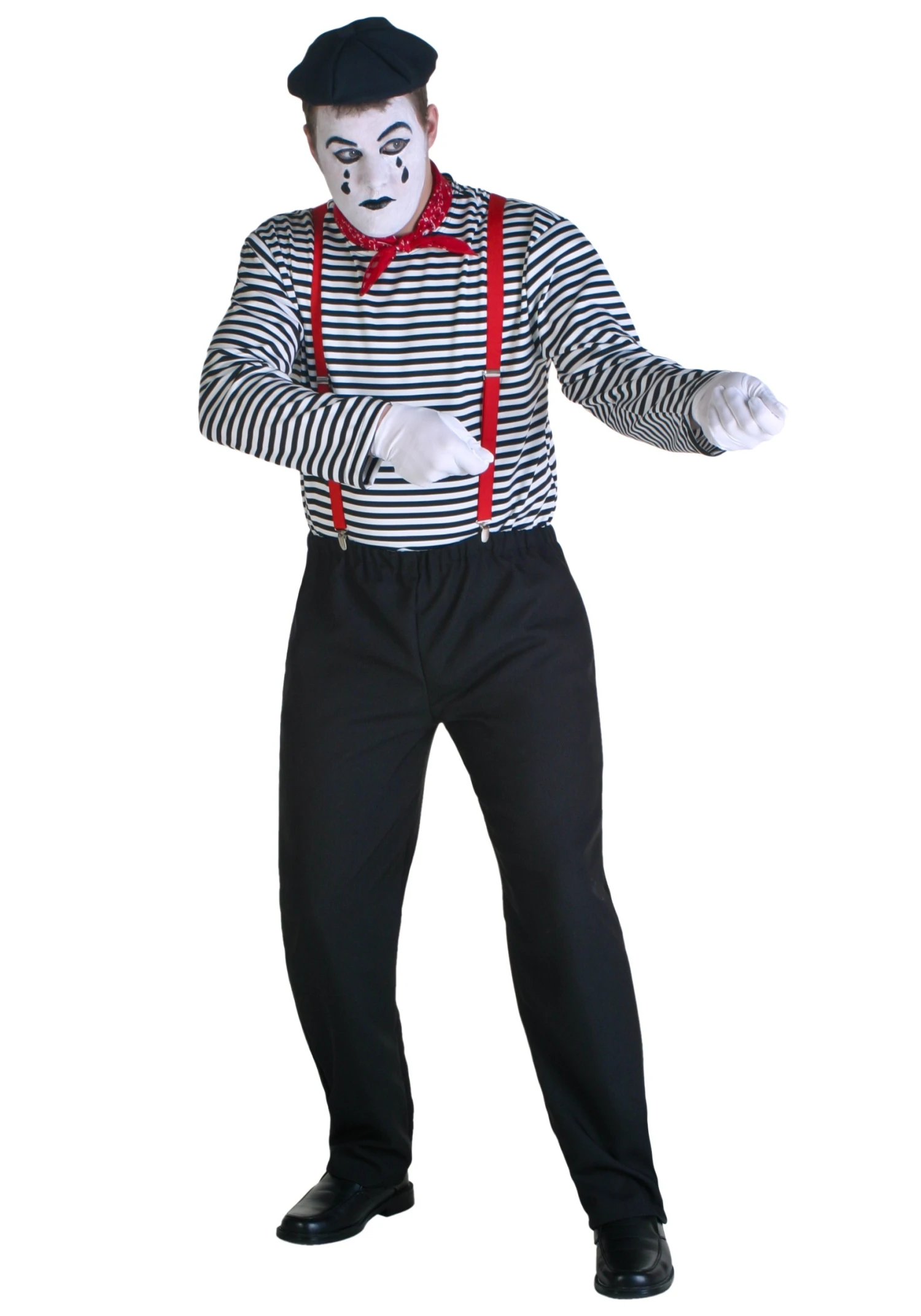 Plus Size Mime Costume 3 Plus Size Mime Costume