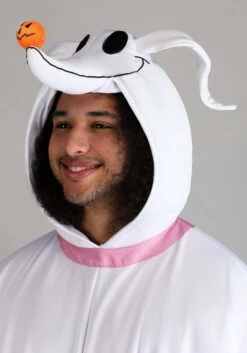 Plus Size Nightmare Before Christmas Zero Costume Poncho For Adults -Halloween Costumes plus size nightmare before christmas zero costume alt 5