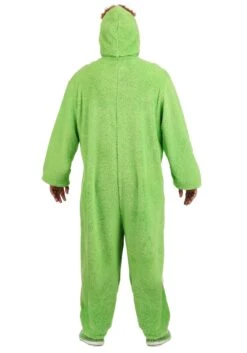 Plus Size Oscar The Grouch Adult Costume Onesie 10 Plus Size Oscar The Grouch Adult Costume Onesie -Halloween Costumes plus size oscar the grouch costume onesie alt 2