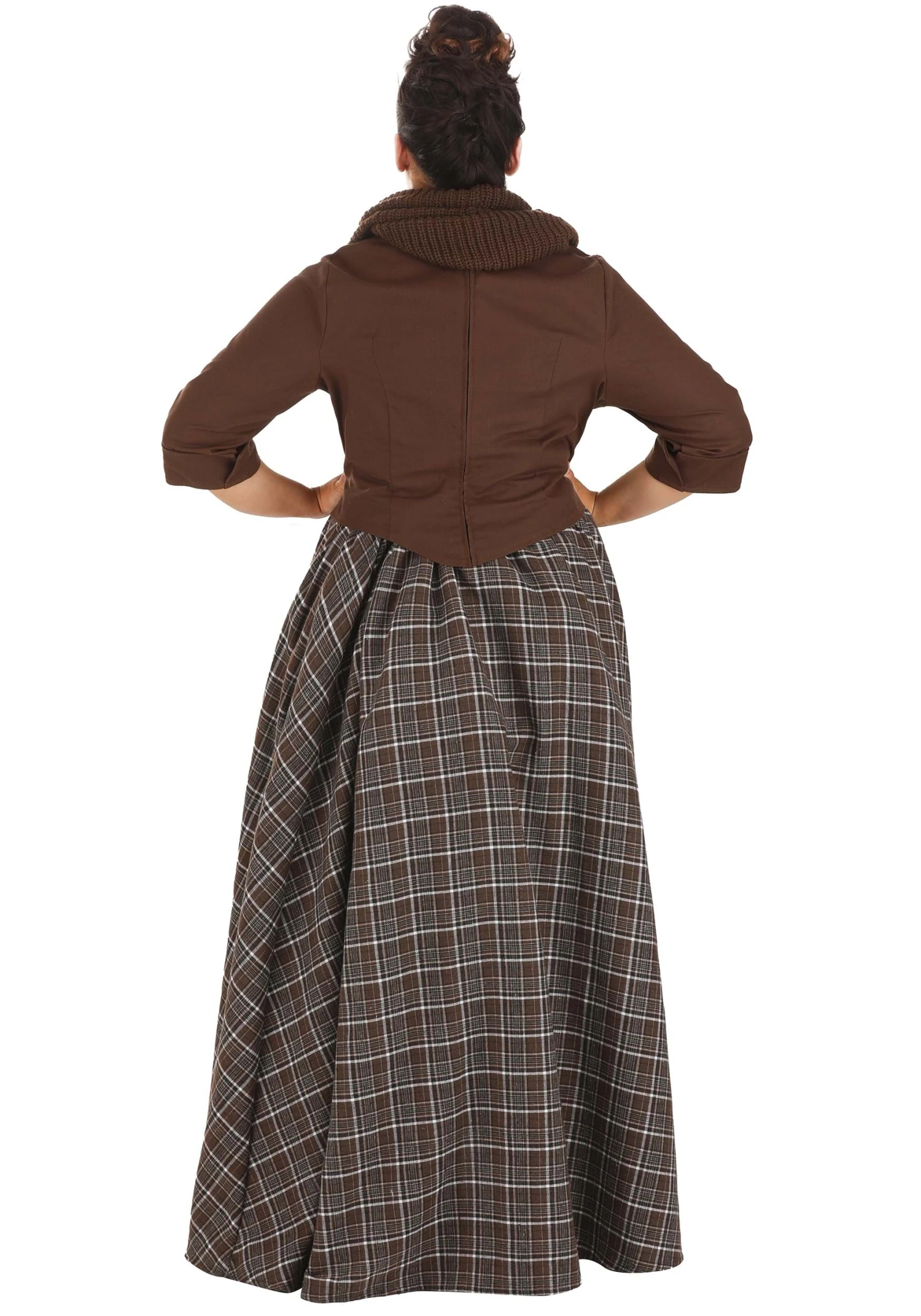 Women's Plus Size Outlander Costume Dress 4 Women's Plus Size Outlander Costume Dress - Image 2