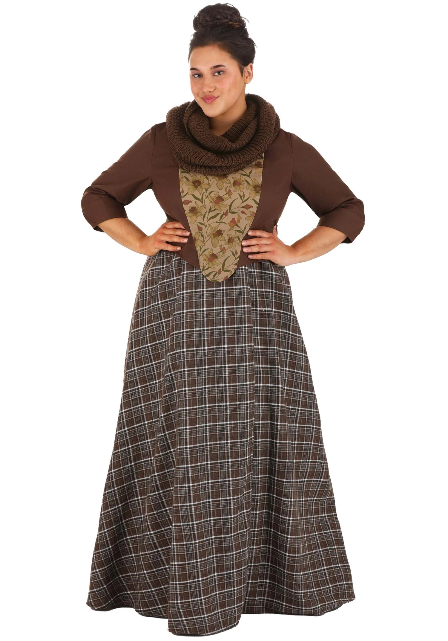 Women's Plus Size Outlander Costume Dress 3 Women's Plus Size Outlander Costume Dress