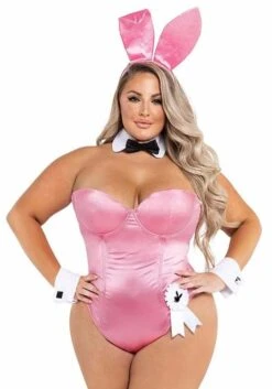 Roma Plus Size Pink Playboy Bunny Sexy Women's Costume 9 Roma Plus Size Pink Playboy Bunny Sexy Women's Costume -Halloween Costumes plus size pink playboy bunny costume 1