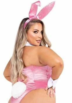 Roma Plus Size Pink Playboy Bunny Sexy Women's Costume 8 Roma Plus Size Pink Playboy Bunny Sexy Women's Costume -Halloween Costumes plus size pink playboy bunny costume