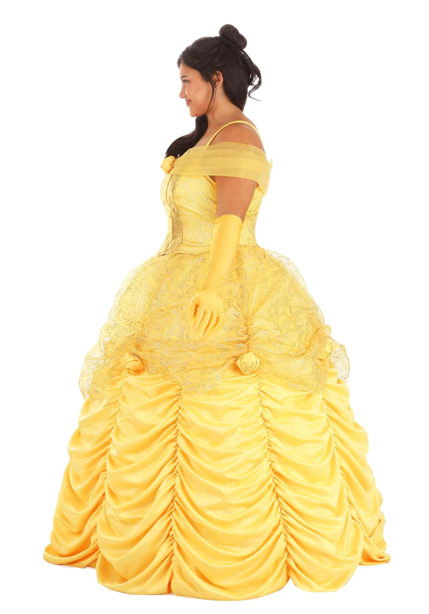 Plus Size Women's Premium Disney Belle Costume 5 Plus Size Women's Premium Disney Belle Costume - Image 3