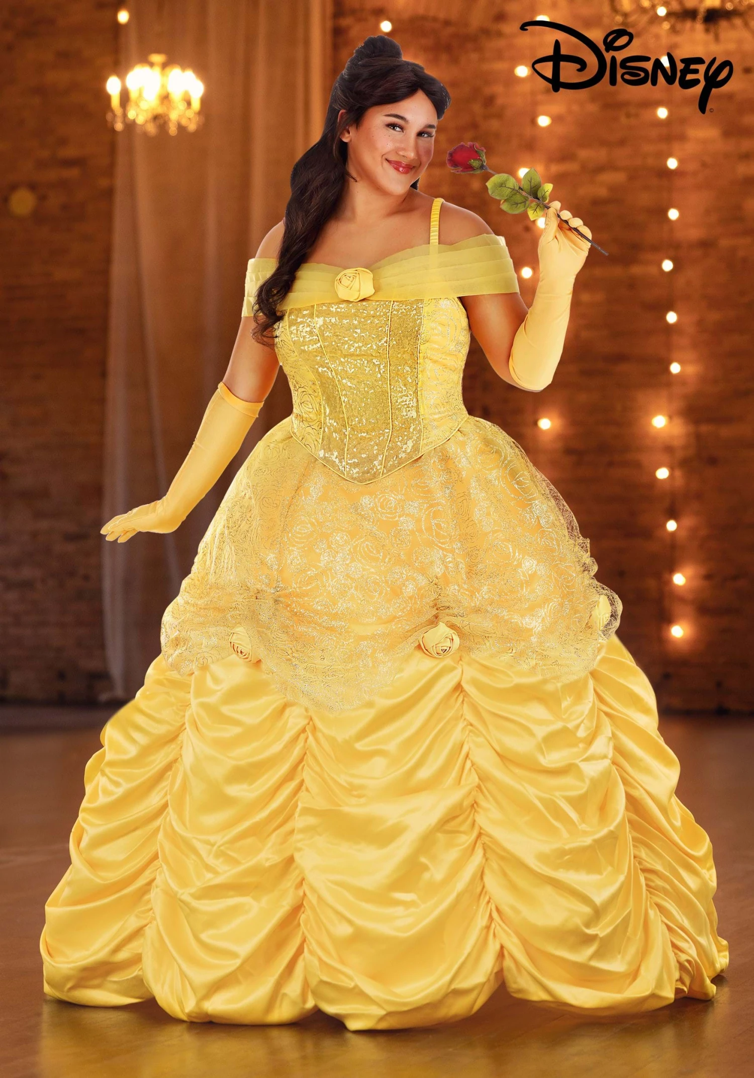 Plus Size Women's Premium Disney Belle Costume 3 Plus Size Women's Premium Disney Belle Costume