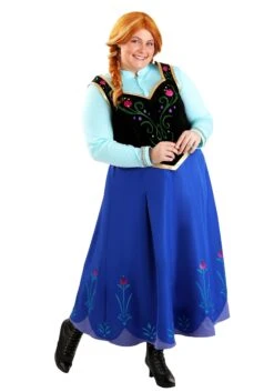 Plus Size Women's Premium Disney Frozen Anna Costume -Halloween Costumes plus size premium disney frozen anna costume alt 8