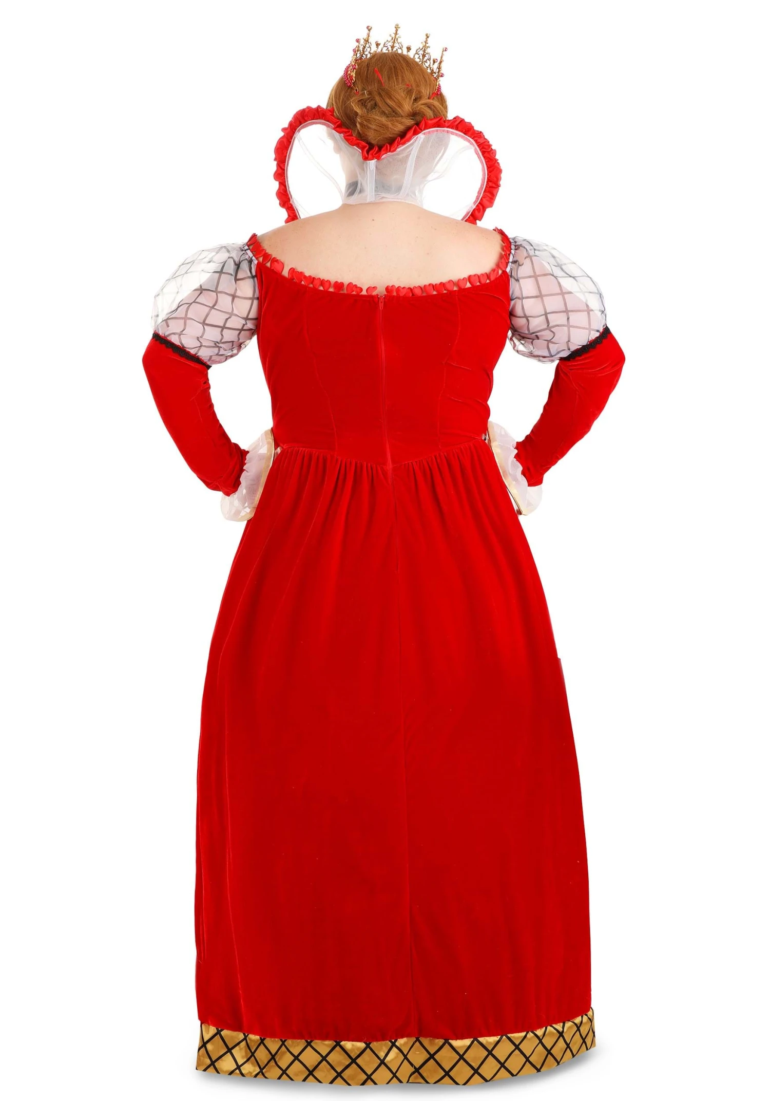 Women's Plus Size Premium Queen Of Hearts Costume 4 Women's Plus Size Premium Queen Of Hearts Costume - Image 2