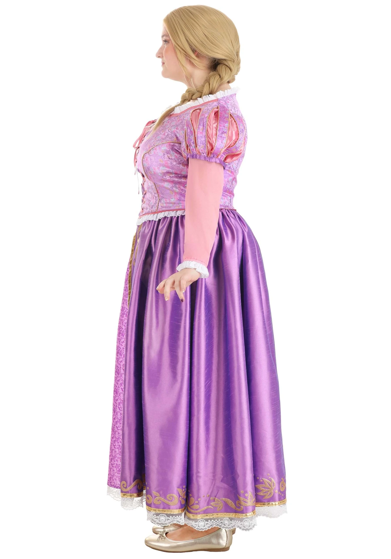 Plus Size Premium Rapunzel Women's Costume Dress 11 Plus Size Premium Rapunzel Women's Costume Dress - Image 9