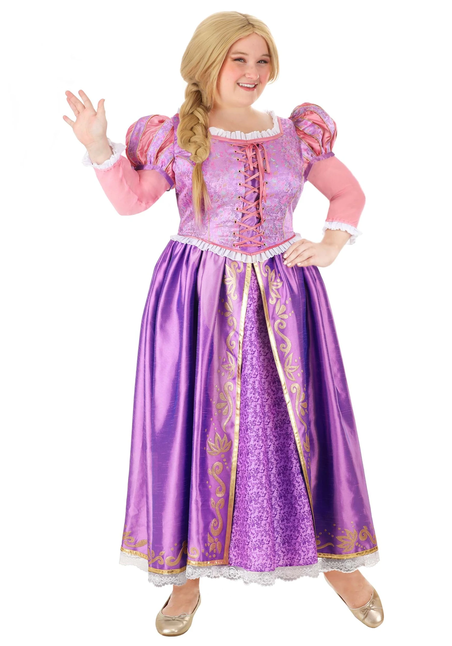 Plus Size Premium Rapunzel Women's Costume Dress 12 Plus Size Premium Rapunzel Women's Costume Dress - Image 10