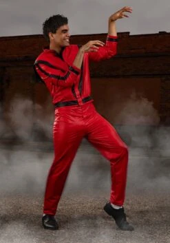 Men's Plus Size Premium Michael Jackson Thriller Costume -Halloween Costumes plus size premium thriller michael jackson costume alt 3