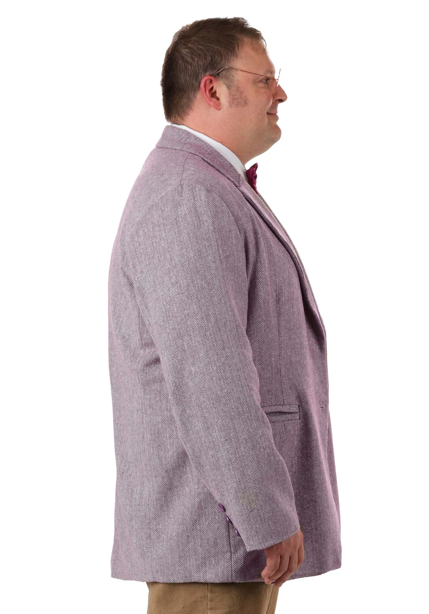 Hasbro Plus Size Clue Professor Plum Costume For Men 6 Hasbro Plus Size Clue Professor Plum Costume For Men - Image 4