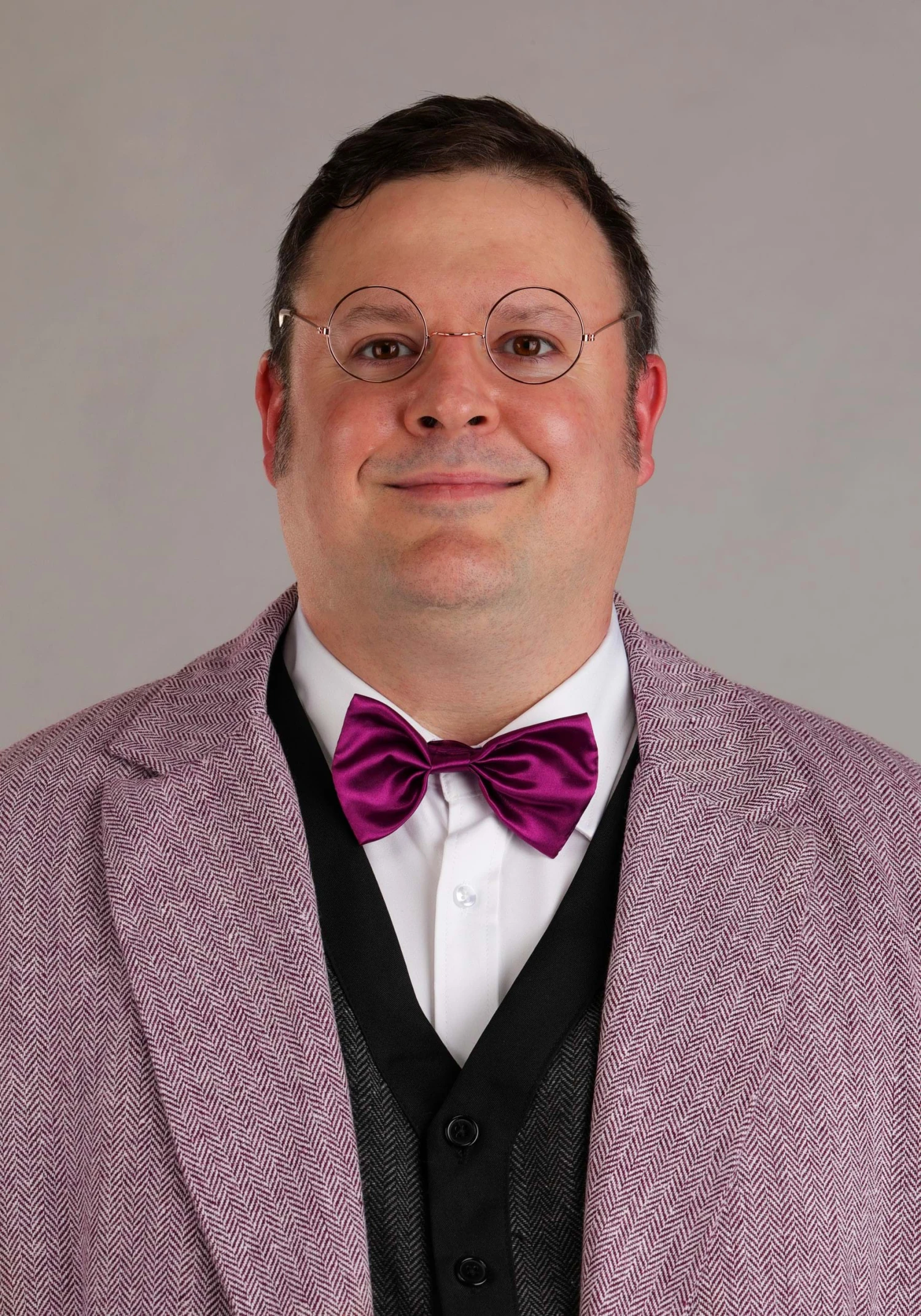Hasbro Plus Size Clue Professor Plum Costume For Men 7 Hasbro Plus Size Clue Professor Plum Costume For Men - Image 5