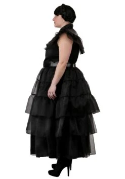 Plus Size Wednesday Rave'N Dance Costume Dress For Women 10 Plus Size Wednesday Rave'N Dance Costume Dress For Women -Halloween Costumes plus size raven dance wednesday addams costume alt 2