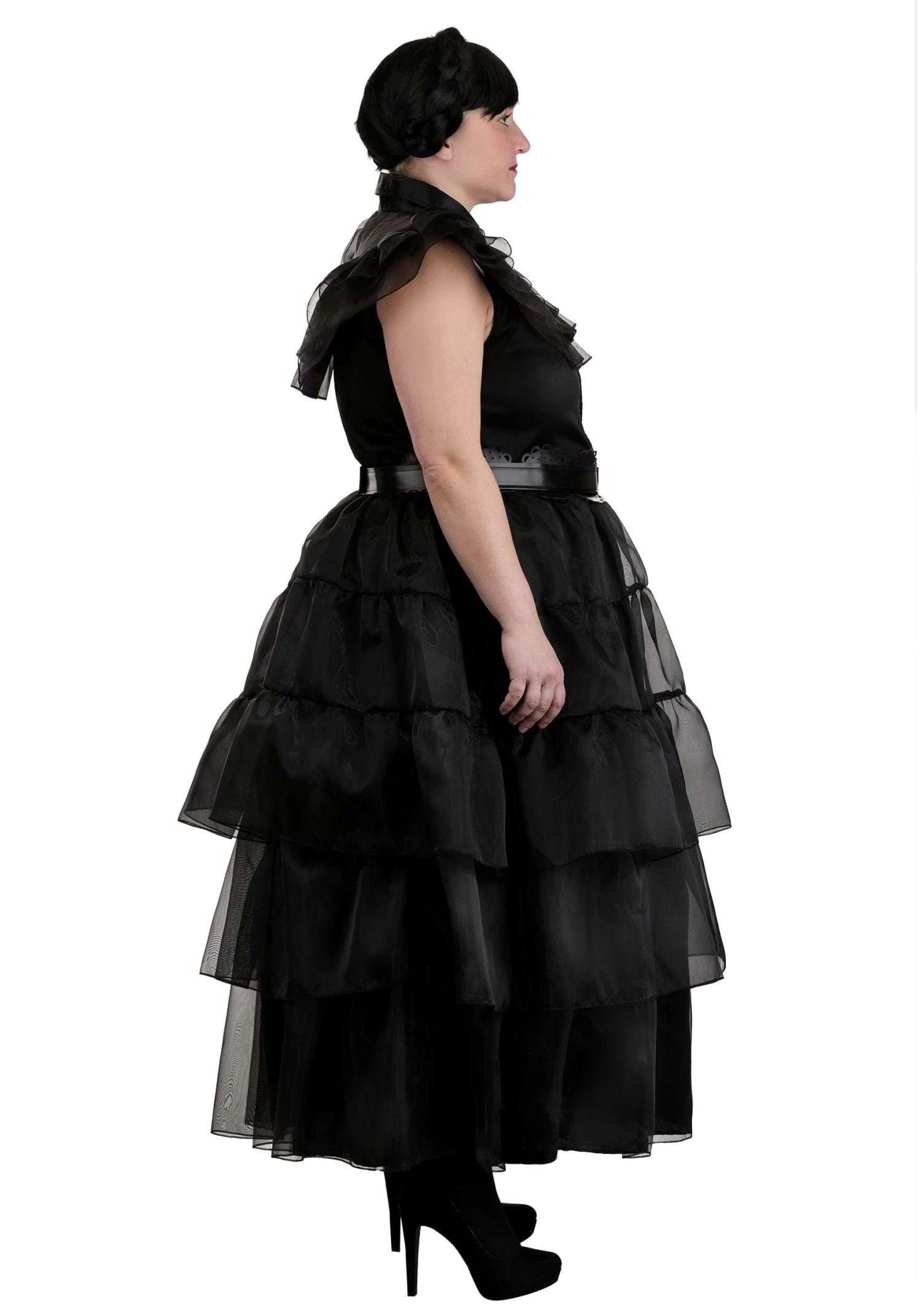 Plus Size Wednesday Rave'N Dance Costume Dress For Women 6 Plus Size Wednesday Rave'N Dance Costume Dress For Women - Image 4