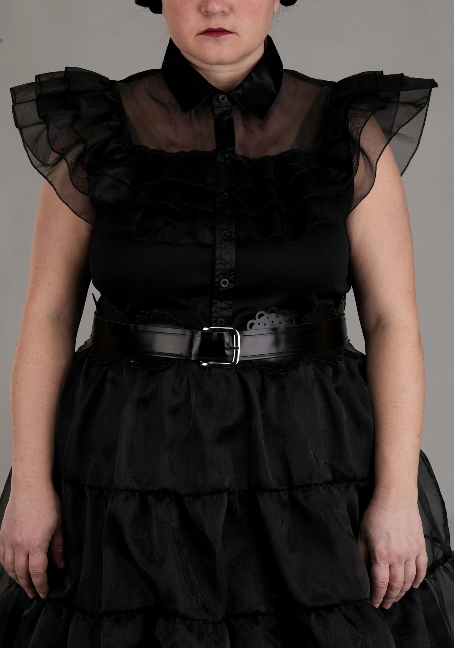 Plus Size Wednesday Rave'N Dance Costume Dress For Women 8 Plus Size Wednesday Rave'N Dance Costume Dress For Women - Image 6