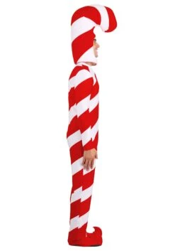 Plus Size Adult Red Candy Cane Bodysuit Costume 15 Plus Size Adult Red Candy Cane Bodysuit Costume -Halloween Costumes plus size red candy cane bodysuit alt 4