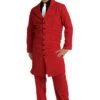 Men's Plus Size Red Gangster Zoot Suit Costume -Halloween Costumes plus size red gangster zoot suit