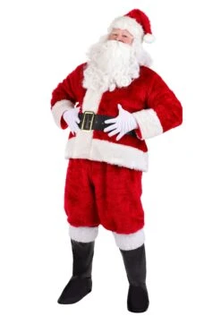 Plus Size Regal Santa Claus Costume For Men
