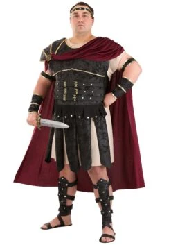 Plus Size Roman Gladiator Costume For Men