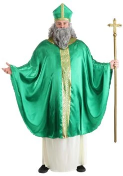 Plus Size Saint Patrick Men's Costume