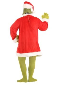 Plus Size Grinch Costume 10 Plus Size Grinch Costume -Halloween Costumes plus size santa grinch costume alt 2