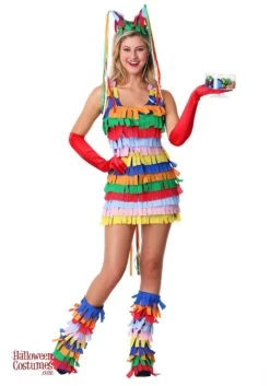 Women's Plus Size Sexy Piñata Costume 7 Women's Plus Size Sexy Piñata Costume -Halloween Costumes plus size sexy pinata costume 2