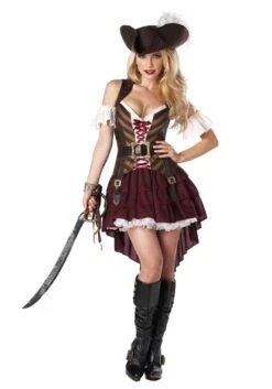 Sexy Swashbuckler Captain Plus Size Costume For Women