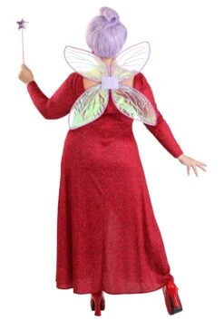 Plus Size Women's Shrek Fairy Godmother Costume 12 Plus Size Women's Shrek Fairy Godmother Costume -Halloween Costumes plus size shrek fairy godmother costume alt 3
