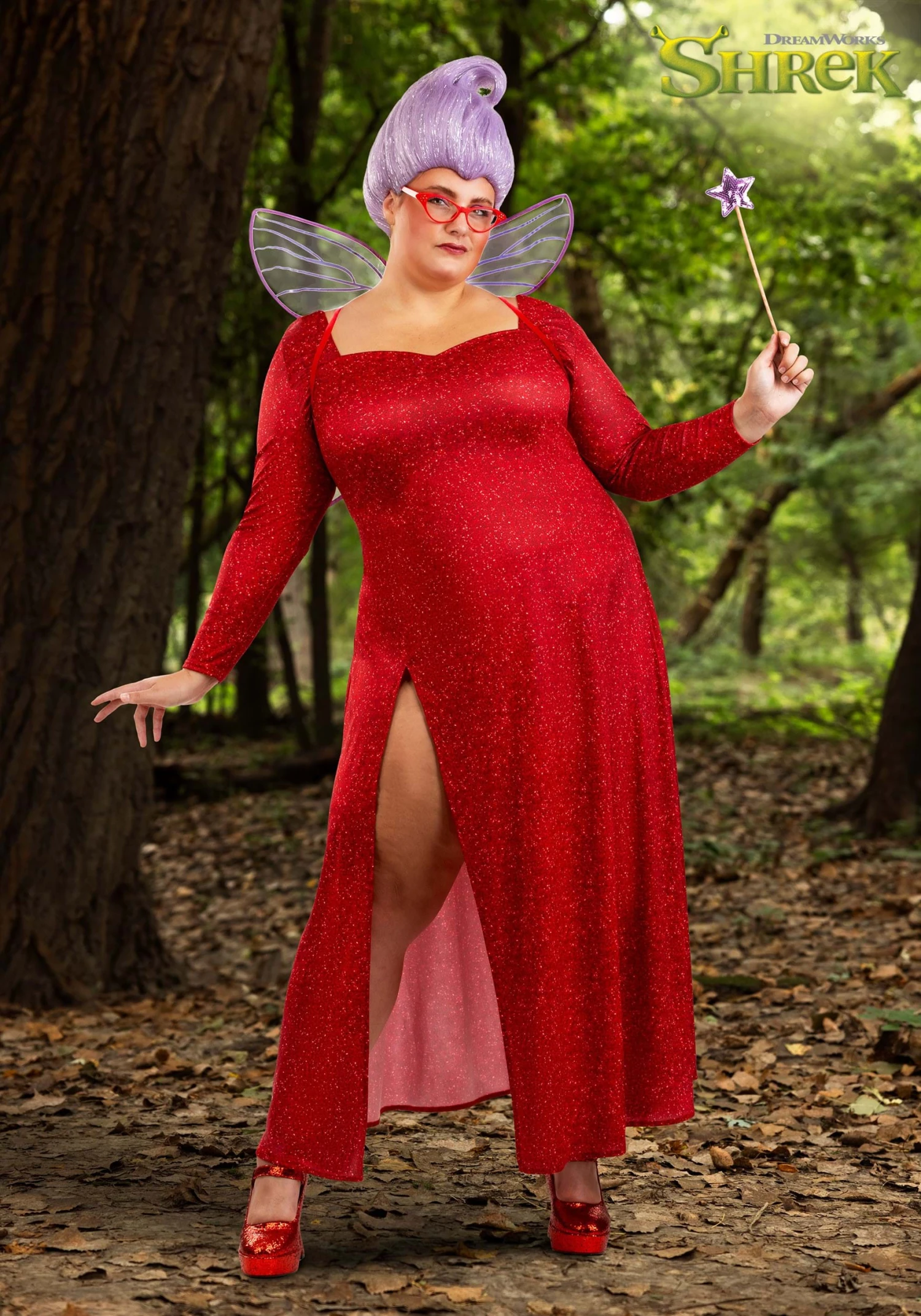 Plus Size Women's Shrek Fairy Godmother Costume 3 Plus Size Women's Shrek Fairy Godmother Costume