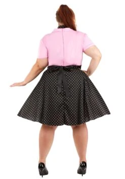 Plus Size Sock Hop Cutie Women's Costume Dress 5 Plus Size Sock Hop Cutie Women's Costume Dress -Halloween Costumes plus size sock hop cutie alt 1
