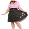 Plus Size Sock Hop Cutie Women's Costume Dress 1 Plus Size Sock Hop Cutie Women's Costume Dress -Halloween Costumes plus size sock hop cutie costume