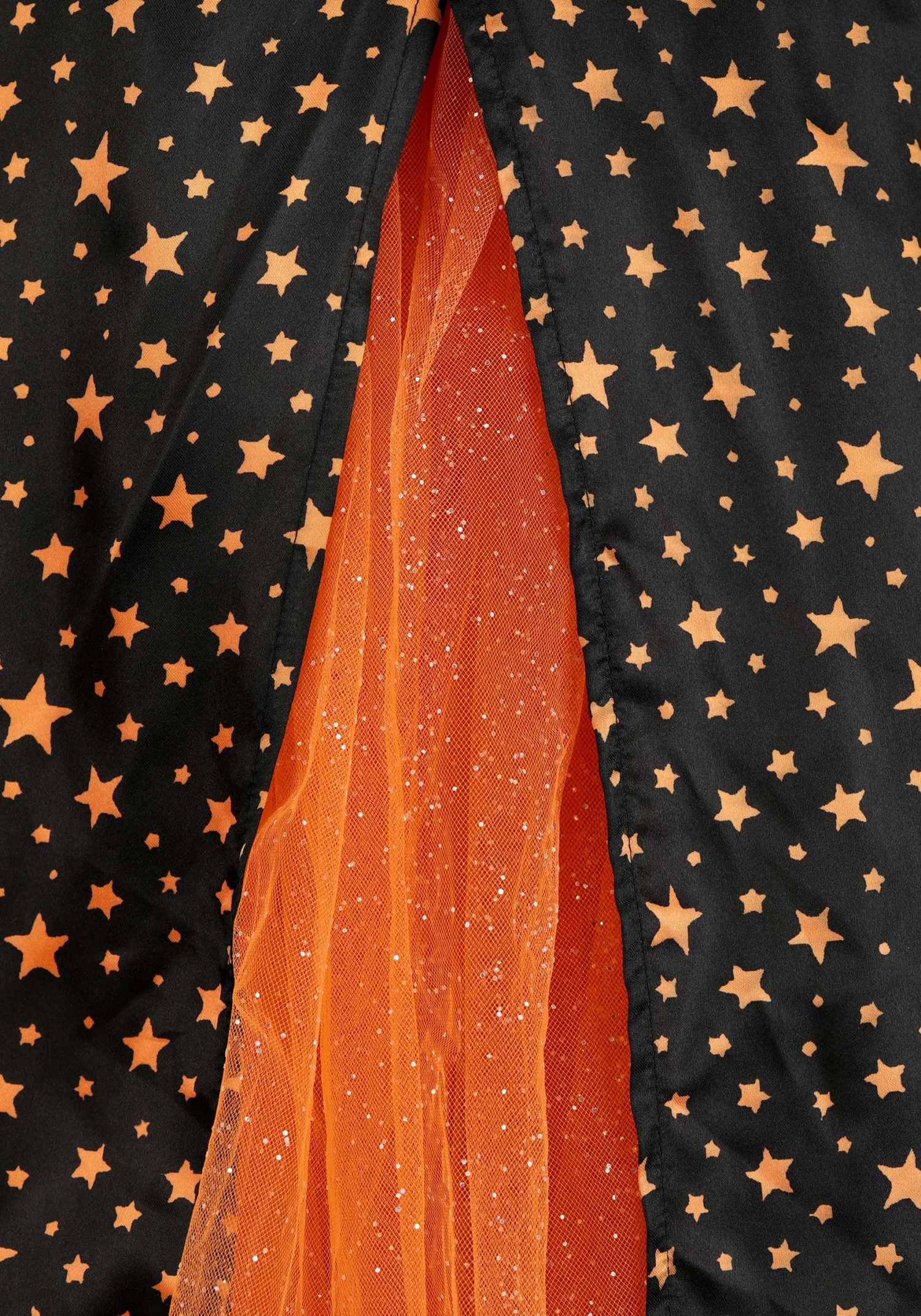 Women's Plus Size Sparkling Orange Witch Costume Dress 9 Women's Plus Size Sparkling Orange Witch Costume Dress - Image 7