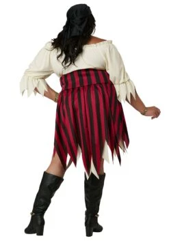 Plus Size Sultry Sea Pirate Costume For Women -Halloween Costumes plus size sultry sea pirate costume for women alt 3