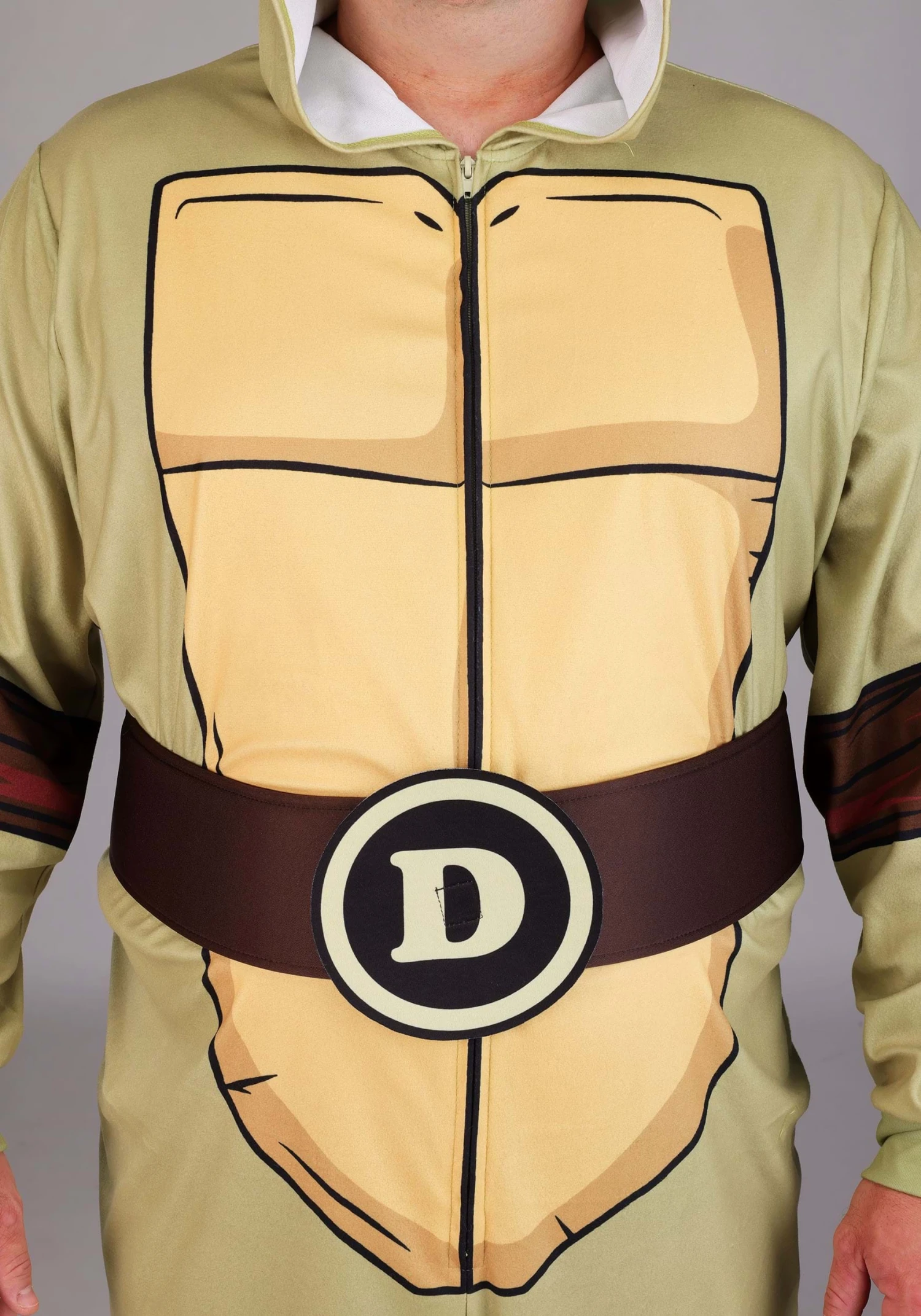 Plus Size Teenage Mutant Ninja Turtles Hooded Jumpsuit Costume For Adults 9 Plus Size Teenage Mutant Ninja Turtles Hooded Jumpsuit Costume For Adults - Image 7