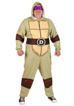 Plus Size Teenage Mutant Ninja Turtles Hooded Jumpsuit Costume For Adults 24 Plus Size Teenage Mutant Ninja Turtles Hooded Jumpsuit Costume For Adults -Halloween Costumes plus size tmnt hooded jumpsuit costume alt 12
