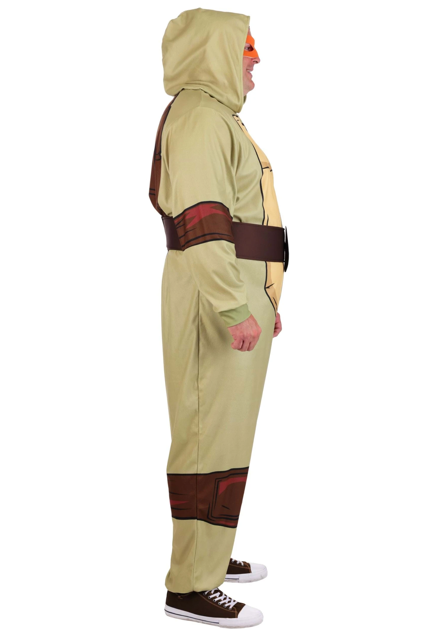 Plus Size Teenage Mutant Ninja Turtles Hooded Jumpsuit Costume For Adults 17 Plus Size Teenage Mutant Ninja Turtles Hooded Jumpsuit Costume For Adults - Image 15