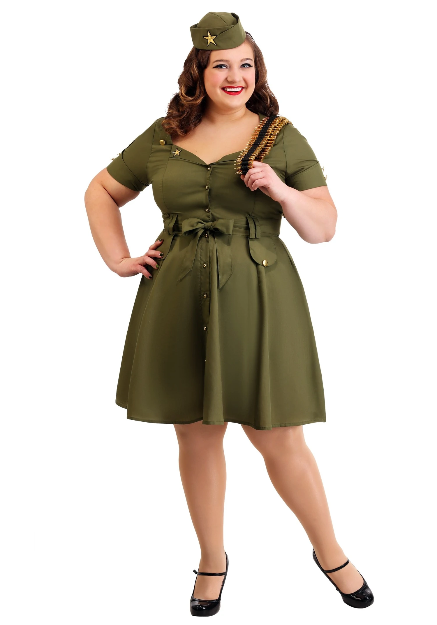 Women's Plus Size Vintage Combat Cutie 3 Women's Plus Size Vintage Combat Cutie